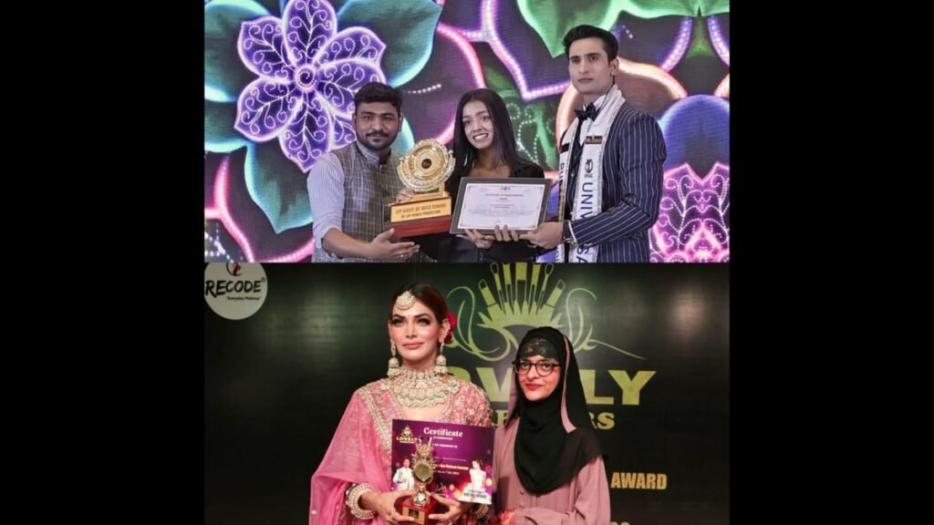 JSF world production Organise By Rising India award Nashra Choudhary Jk marketing India Jhalak Jain - Press Release - PNN Digital JSF world production Organise By Rising India award Nashra Choudhary Jk marketing India Jhalak Jain - New Delhi (India), March 14: Best Makeup artist From Delhi Hay evryone I'm Nashra Chaudhary from Rajiv Nagar today I will share with you my journey form Nashra Chaudhary to nashra makeup artist my interest in art started in 10 th class of school which was the first step towards my success started my success started from a mehendi cones I started earning money from mehendi aftar 12 I did makeup artist course from Lakme academy this is where my journey as a makeup artist and mehendi artist started aftar all this I joined some event and attended some seminar and makeup competition my first event that joined was was face of india which was only from jsF world production aftar this I have 4more event to join in which I have bridal competition and I won' those events. - PNN Digital